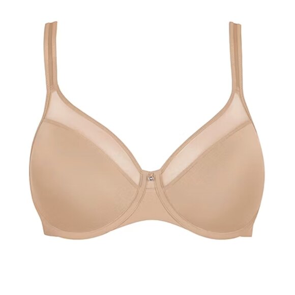 Bali® One Smooth U Ultra Light Convertible Full-Coverage Bra 3439, Beige, 38D - Picture 3 of 10